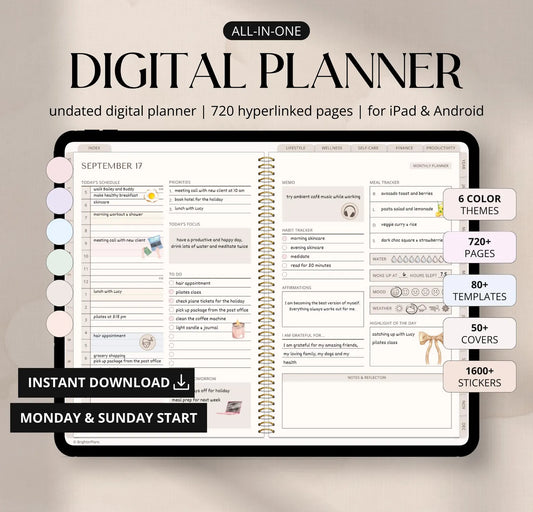 Devotional planner+Stickers | Digital