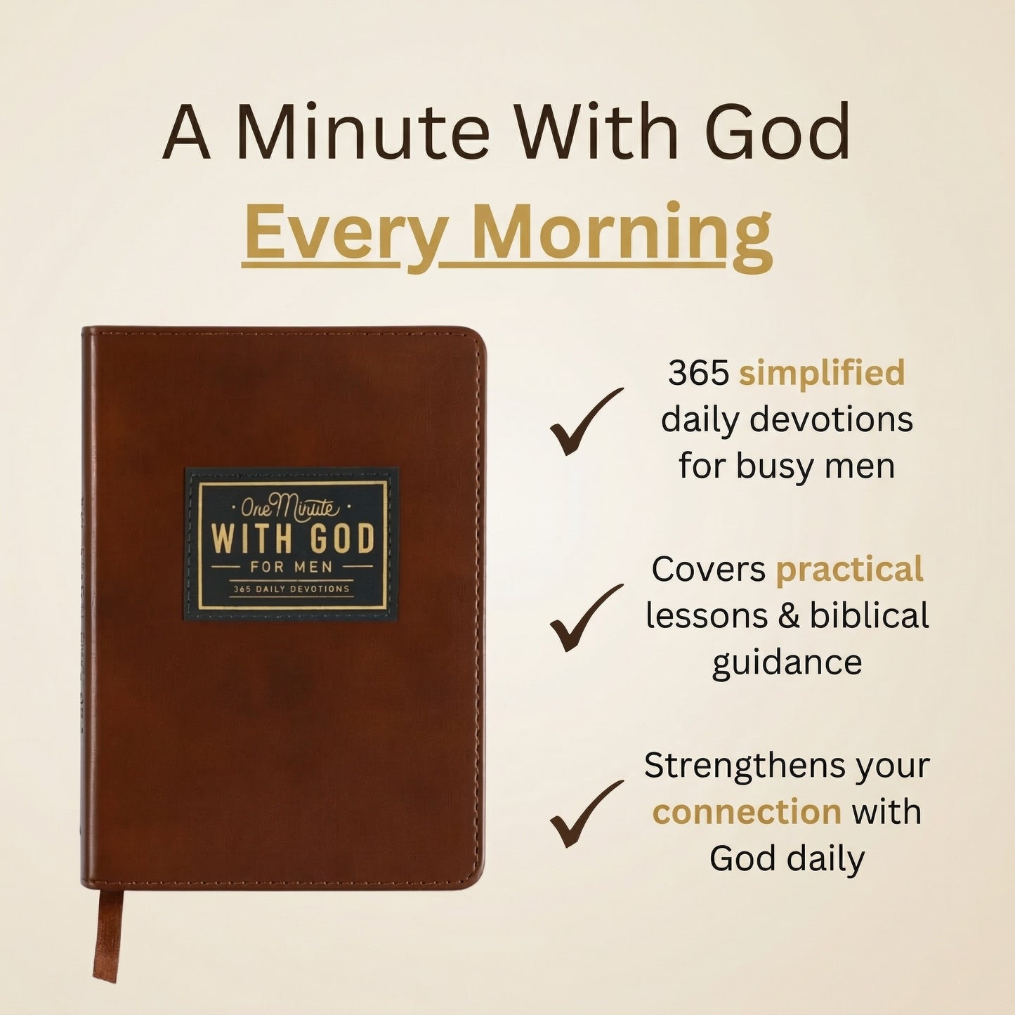 One Minute with God for Men | 365 Devotions